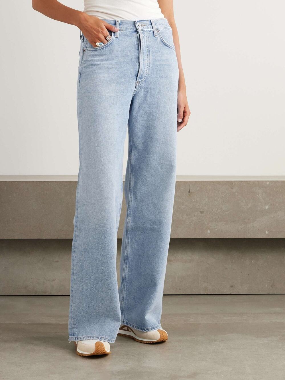 AGOLDE Dame Jean High Rise Wide Leg - Coax Size 27 NWT D0101